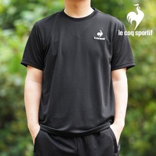 ルコックスポルティフ(le coq sportif)の【新品タグ付き】ルコックスポルティフ★吸汗速乾 半袖Ｔシャツ【XOサイズ】黒(Tシャツ/カットソー(半袖/袖なし))