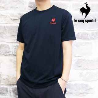 ルコックスポルティフ(le coq sportif)の【新品タグ付き】ルコックスポルティフ★吸汗速乾 半袖Ｔシャツ【Mサイズ】紺(Tシャツ/カットソー(半袖/袖なし))