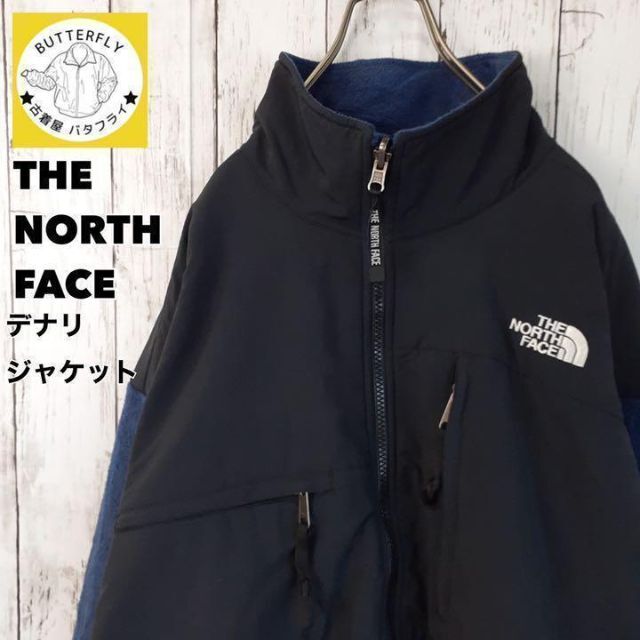 THE NORTH FACE - ザ ノースフェイス デナリジャッケット ブルー フリース メンズXL古着刺繍ロゴの通販 by 古着屋