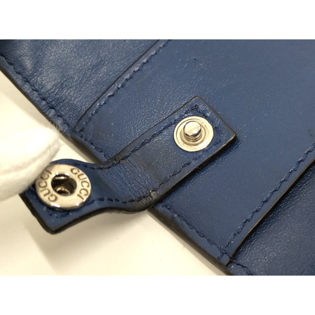 Gucci(グッチ)のGUCCI キーケース 6連 レザー ブルー 625565 レディースのファッション小物(キーケース)の商品写真