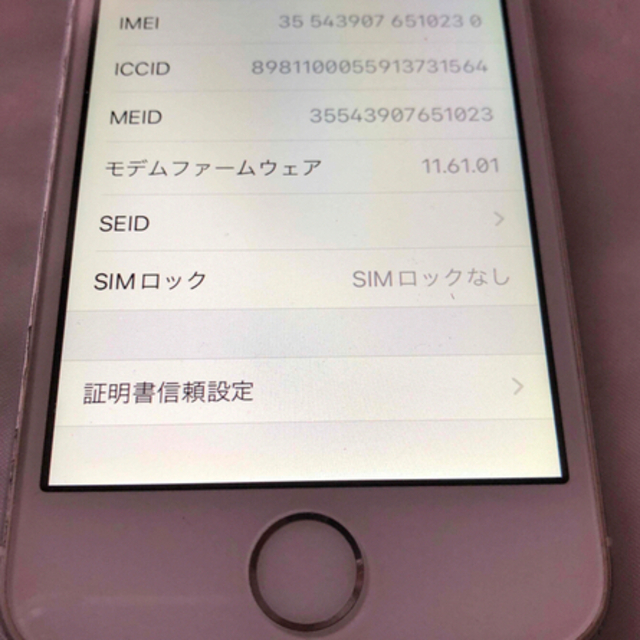 iPhone(アイフォーン)のiPhoneSE第1世代64GB スマホ/家電/カメラのスマートフォン/携帯電話(スマートフォン本体)の商品写真