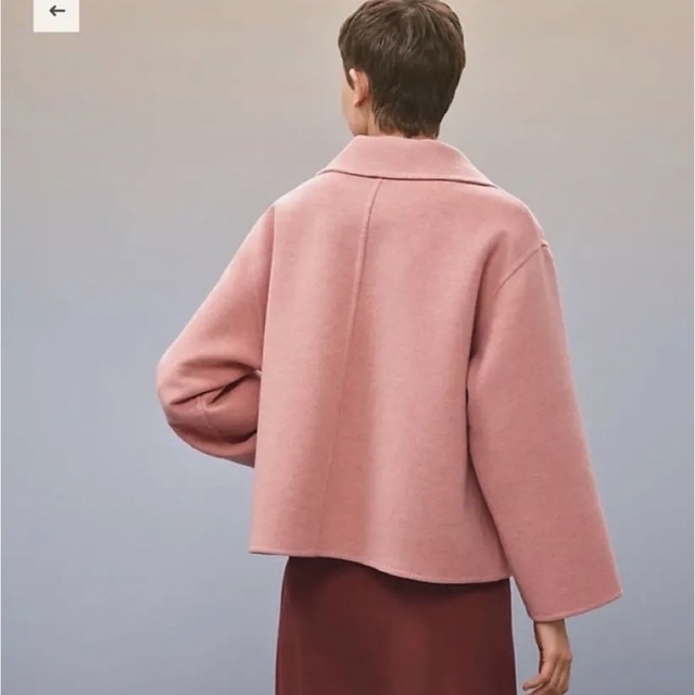 桜瑪瑙 エルメス コート アウター カシミア 34 ショートコート
