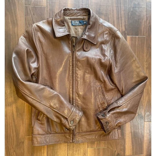 話題の人気 POLORALPHLAUREN ラムレザー ポロラルフローレン レザー