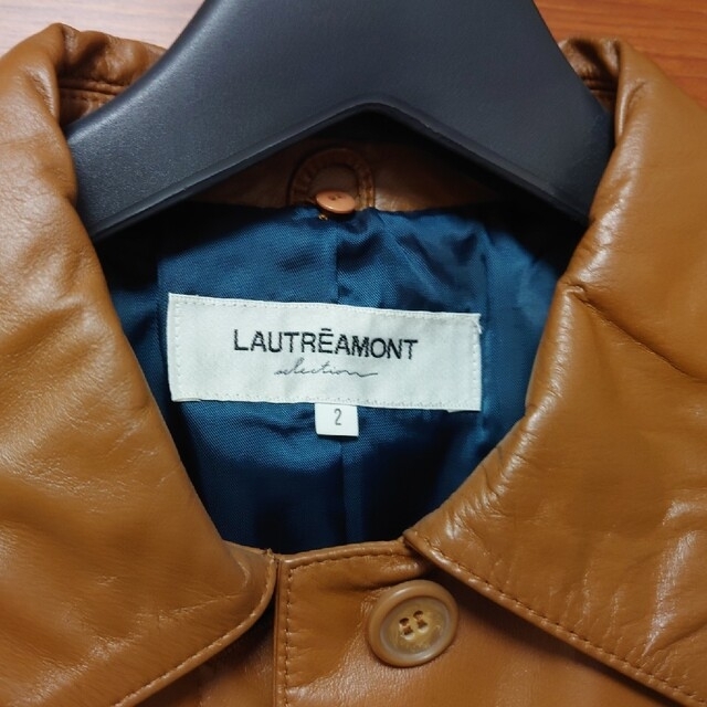 LAUTREAMONT(ロートレアモン)のロートレアモン 牛革 コート レディースのジャケット/アウター(ロングコート)の商品写真