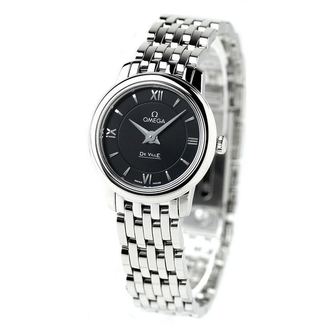 直送商品 OMEGA アナログ表示 ブラックxシルバー クオーツ(Cal.1376