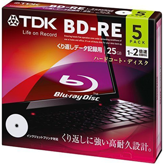 TDK BD-RE 25GB 録画用 ゴールドディスク ５枚(ブルーレイレコーダー)