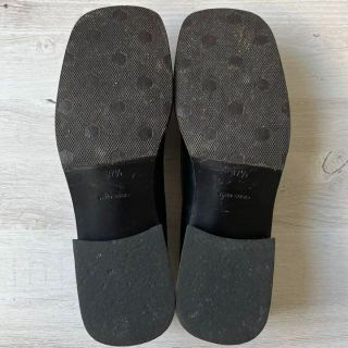 PRADA - 37 PRADA プラダ ローファー スクエアトゥ ブラック 黒 24cmの