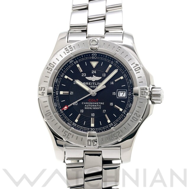 ブランド品専門の BREITLING - 中古 ブライトリング BREITLING A17380 ブラック メンズ 腕時計 腕時計(アナログ)