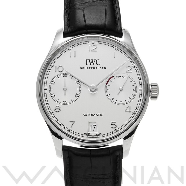IWC - 中古 文字盤ゴミあり　 インターナショナルウォッチカンパニー IWC IW500712 シルバーメッキ メンズ 腕時計