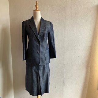 セリーヌ(celine)の美品 フランス製 celine セリーヌ スーツ スカート ジャケット 36(スーツ)