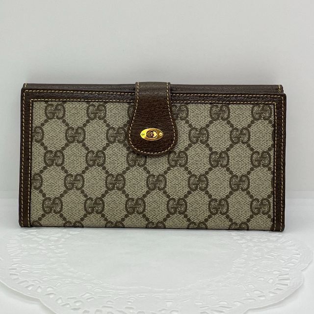 Gucci(グッチ)の【ヴィンテージ】オールドグッチ 長財布 PVC 美品 レディースのファッション小物(財布)の商品写真