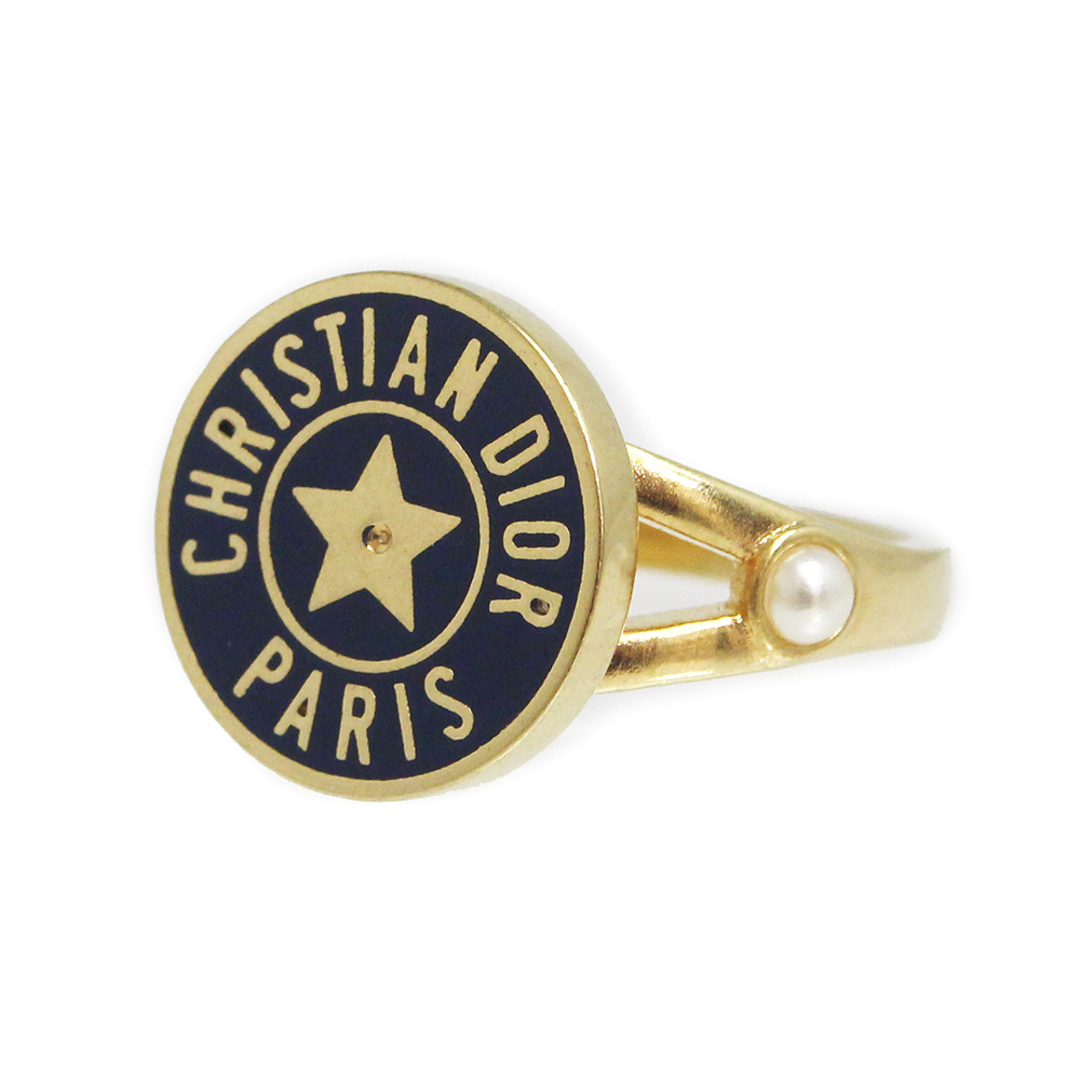 Christian Dior - クリスチャンディオール CD LEGACY レガシー スター 星 パール リング・指輪 メタル ネイビー ゴールド S #11号 R1265LEGLQ_D303 Dior（新品・未使用品）