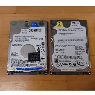 500GB・250GB 2.5インチ HDD(PCパーツ)