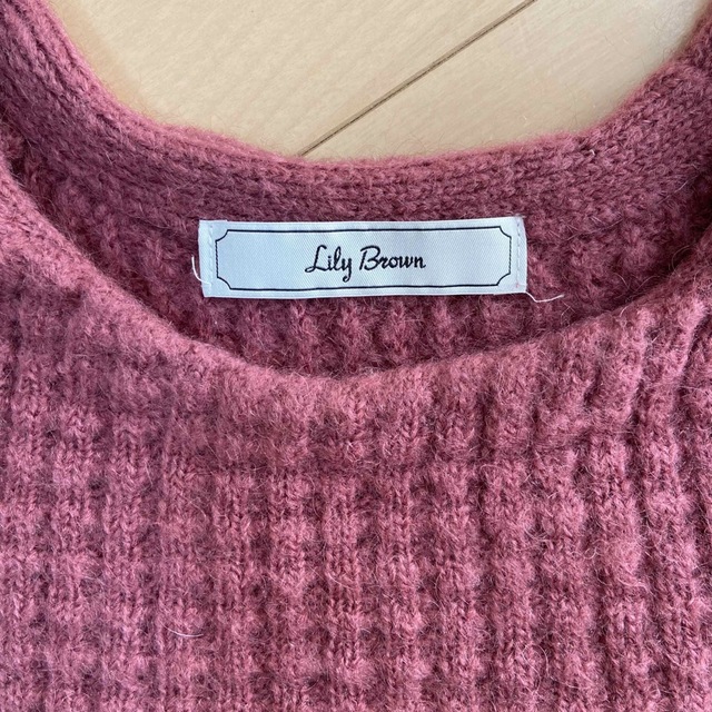 Lily Brown(リリーブラウン)の◾︎美品◾︎ リリーブラウン　ピンク　ニット レディースのトップス(ニット/セーター)の商品写真