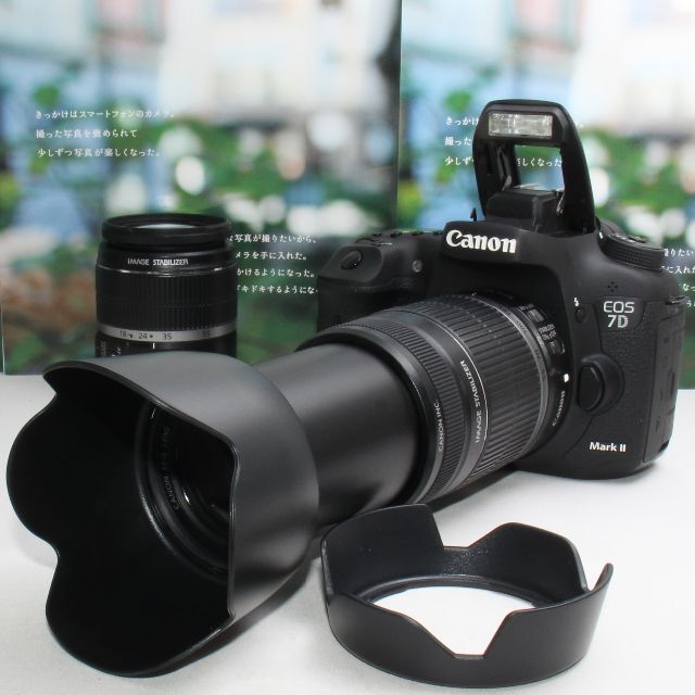 Canon - ❤️予備バッテリー付き❤️キャノン 7D Mark II 手振れ補正ダブルズーム