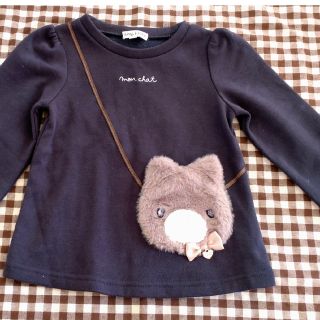 エニィファム(anyFAM)のanyFAM トップス ねこポシェット　100(ニット)