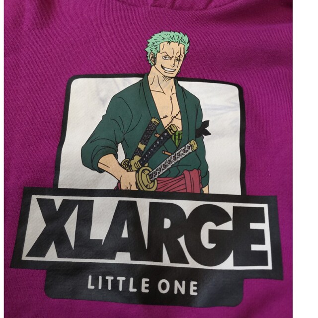 XLARGE(エクストララージ)のゾロ　パーカー　XLARGEキッズ　110 キッズ/ベビー/マタニティのキッズ服男の子用(90cm~)(Tシャツ/カットソー)の商品写真