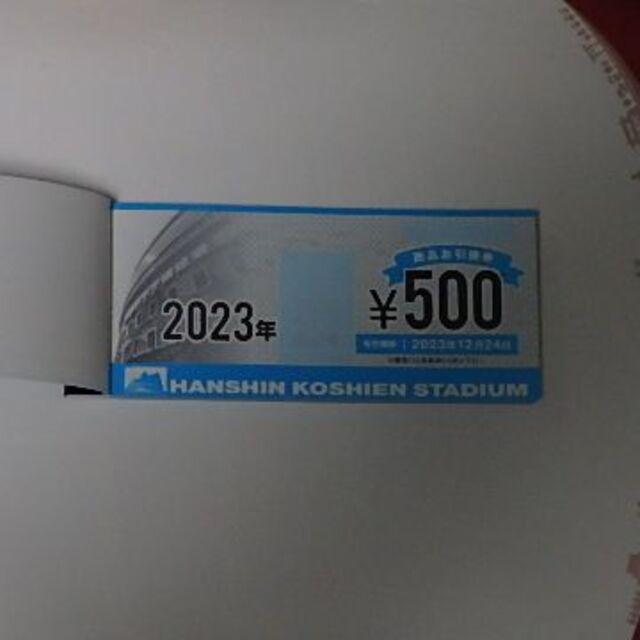 チケット阪神タイガース  2023 阪神甲子園球場 商品お引換券 30000円分