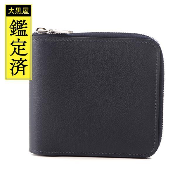 日本最級 Hermes - エルメス 財布 ジップアンゴー ホース ブルーニュイ