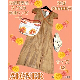 Aigner アイグナー ワンピース 長袖 44 サイズ