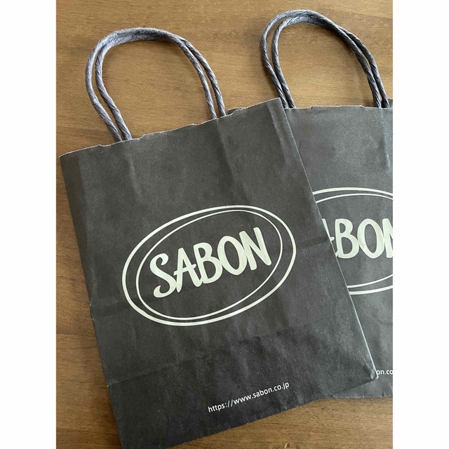 SABON(サボン)の【美品】サボン SABON ショッパー 3枚セット 紙袋 ショップ袋 レディースのバッグ(ショップ袋)の商品写真