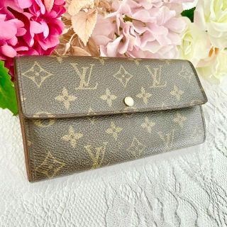 ルイヴィトン(LOUIS VUITTON)のW226 ルイヴィトン モノグラム ポシェット ポルトモネクレディ(財布)