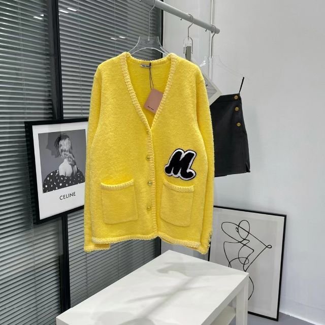 2022超人気 ミュウミュウmiumiuカーディガンM字 ボレロ