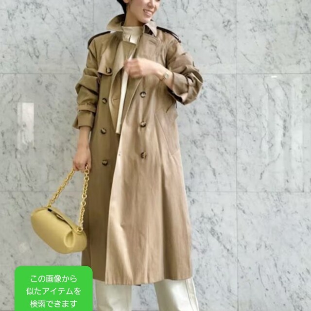 美品【コズミックワンダー】コットンギャバジン ロングドレスコート-
