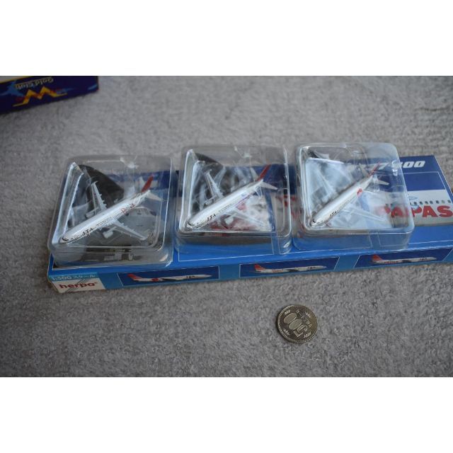 1000個限定 ヘルパ1/500 JAL/JTA B737-400 3機セット 1