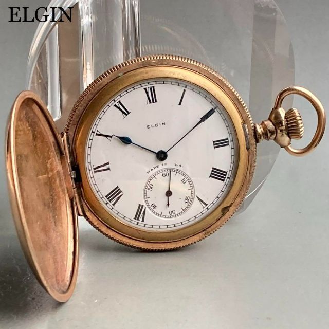 動作良好】エルジン ELGIN アンティーク 懐中時計 1920年代 手巻き 新