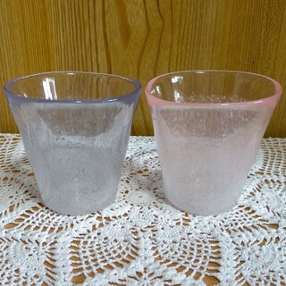 琉球ガラス風 ペアカップ ガラス製 フリーカップ(グラス/カップ)