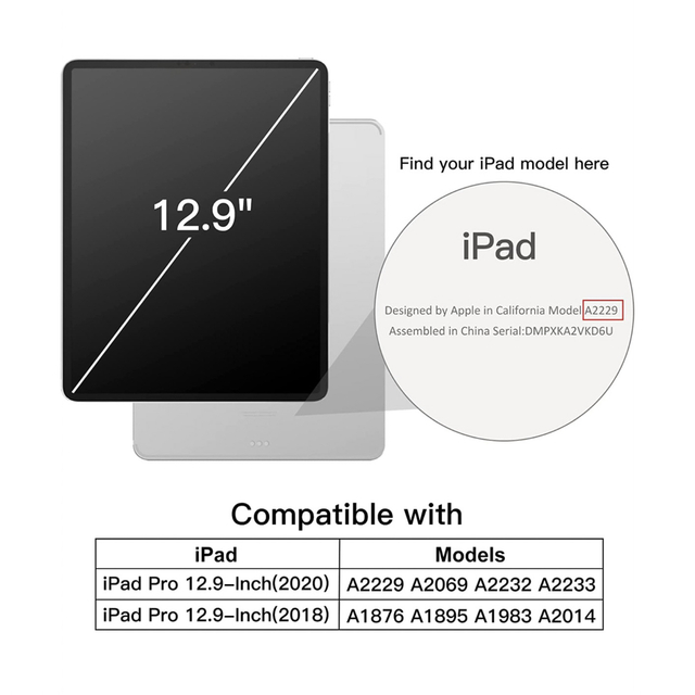 週末値下げ❤️ JEDirect iPadPro12.9ケース 三つ折 スマホ/家電/カメラのPC/タブレット(タブレット)の商品写真