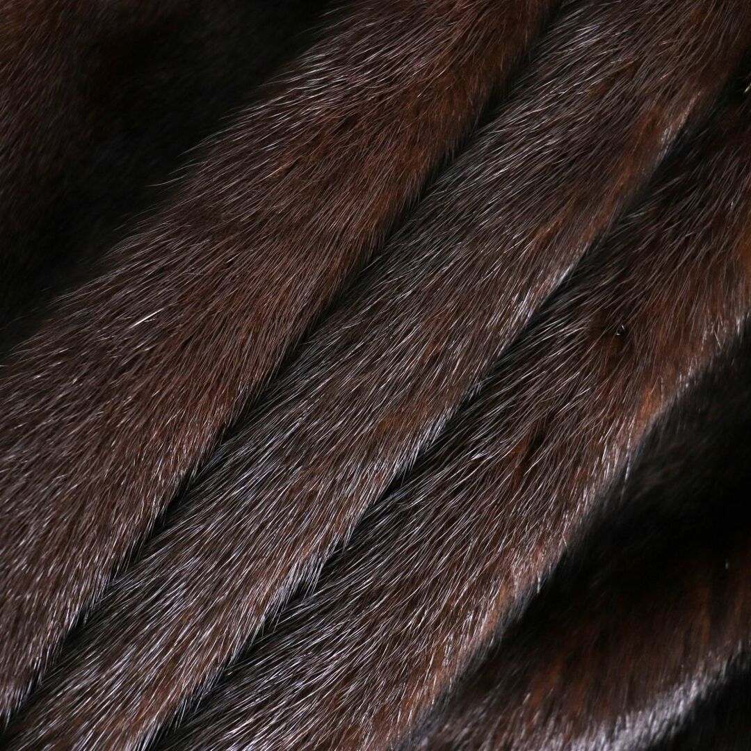 極美品◇ROTINY ロティニー MINK ミンク 本毛皮コート ダークブラウン