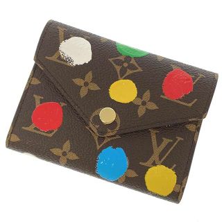 ルイヴィトン(LOUIS VUITTON)のルイヴィトン 財布 モノグラム/ドット・ペイント LV × YK ポルトフォイユ・ヴィクトリーヌ M81865 草間彌生(財布)