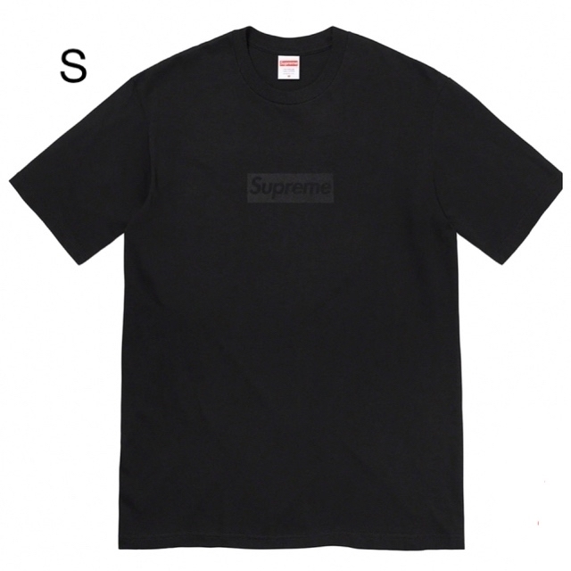 訳あり商品 Supreme 23ss - Supreme Tonal S Black Tee Logo Box Tシャツ+カットソー(半袖+袖なし)