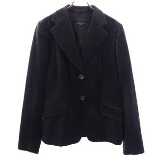 マックスマーラ(Max Mara)のマックスマーラ テーラードジャケット 44 ブラウン MAX MARA WEEKEND ベロア調 レディース 【中古】  【230221】(ロングコート)