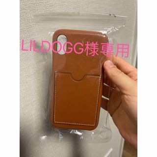 LILDOGG様専用　カード収納iPhoneケース　茶色x(iPhoneケース)