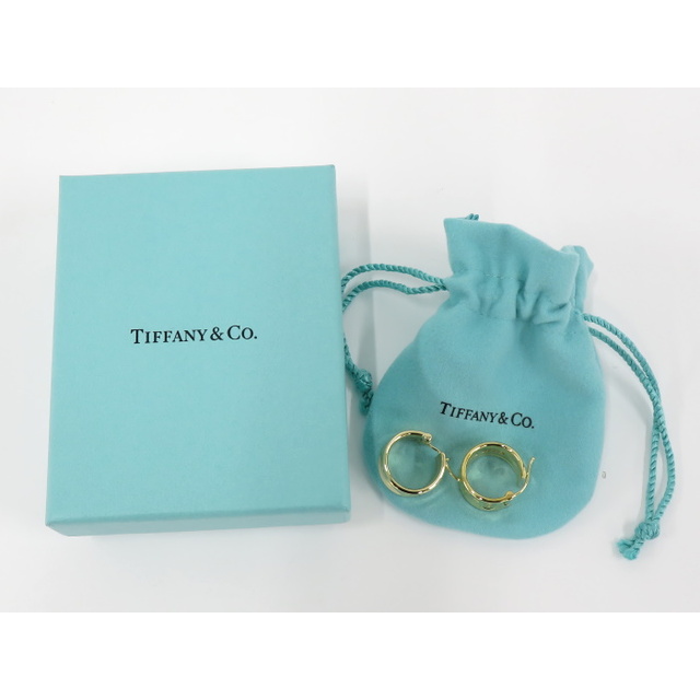 Tiffany＆Co. ピアス 1837 ナローワイドフープ 750YG