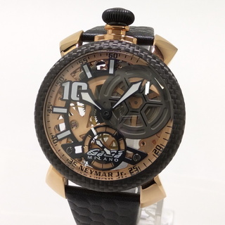 ガガミラノ(GaGa MILANO)のGaGa MILANO マヌアーレ48 ネイマールモデル メンズ 腕時計 手巻き(腕時計(アナログ))