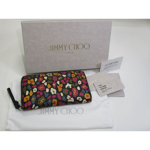 JIMMY CHOO(ジミーチュウ)のJIMMY CHOO ラウンドファスナー長財布 ピッパ レザー マルチカラー レディースのファッション小物(財布)の商品写真