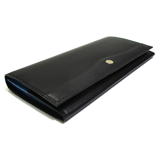 GOLD PFEIL 二つ折り長財布 レザー ブラック ブルー GP91020 メンズのファッション小物(長財布)の商品写真