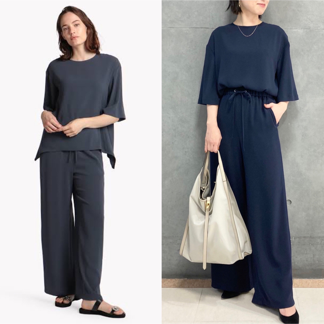 theory luxe 22SS 完売 セットアップ ブラウス ワイドパンツ www.stnc