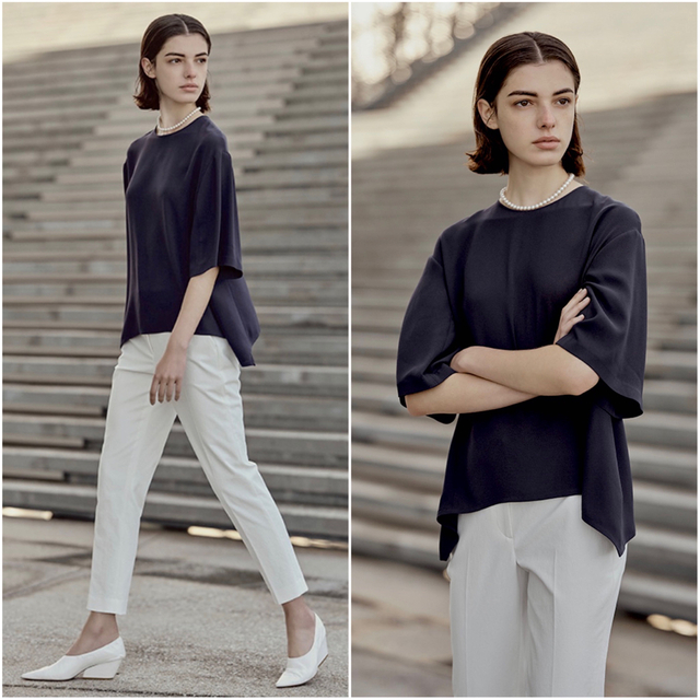 theory luxe 22SS 完売 セットアップ ブラウス ワイドパンツ www.stnc