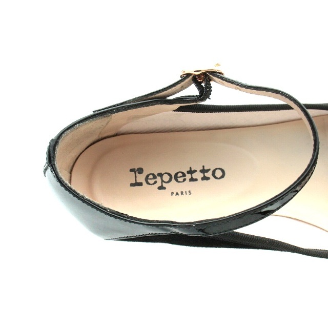 repetto(レペット)のレペット Repetto パンプス フラット ストラップ 24.7cm 黒 レディースの靴/シューズ(ハイヒール/パンプス)の商品写真