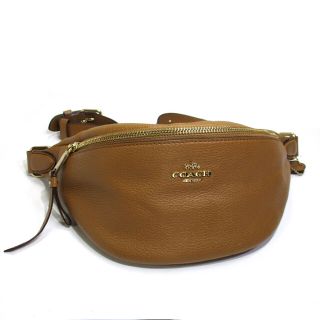 コーチ(COACH)のCOACH ウエストバッグ ベルトバッグ ボディバッグ レザー ブラウン(ボディーバッグ)