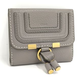 クロエ(Chloe)のChloe Wホックコンパクト財布 マーシー グレー(財布)