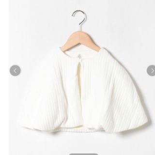 プチバトー(PETIT BATEAU)のプチバトー petit bateau チュビックキルティングケープ(カーディガン/ボレロ)