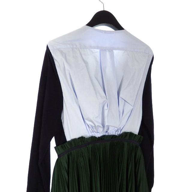 サカイ sacai ドッキング プリーツ ニットワンピース ドレス 1 サカイ sacai ドッキング プリーツ ニットワンピース ドレス 1