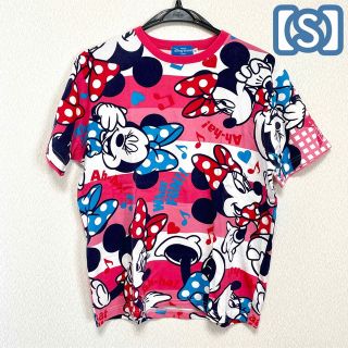 ディズニー(Disney)のミニー ボーダー ピンク Tシャツ 半袖 【S】(Tシャツ(半袖/袖なし))