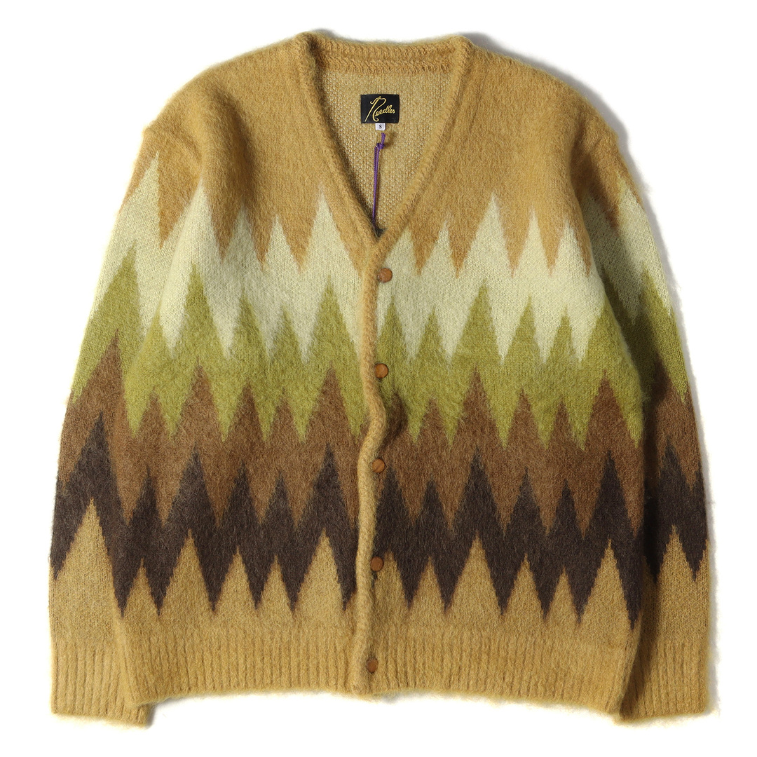 ○新品 NEEDLES 22AW モヘアカーディガン ZIGZAG M 完売品-